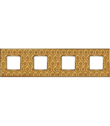 Рамка на 4 поста гор/верт FEDE VINTAGE TAPESTRY, decorgold - bright gold FD01324DGOB