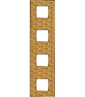 Рамка на 4 поста гор/верт FEDE VINTAGE TAPESTRY, decorgold - bright gold FD01324DGOB