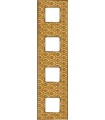 Рамка на 4 поста гор/верт FEDE VINTAGE TAPESTRY, decorgold - bright gold FD01324DGOB