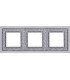 Рамка на 3 поста гор/верт FEDE Crystal De Luxe Art, bright chrome FD01293CB