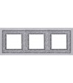 Рамка на 3 поста гор/верт FEDE Crystal De Luxe Art, bright chrome FD01293CB