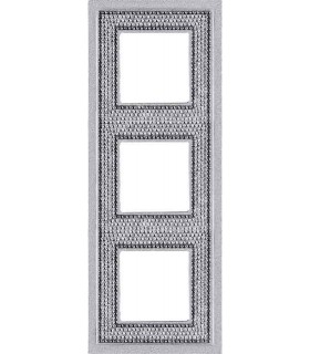 Рамка на 3 поста гор/верт FEDE Crystal De Luxe Art, bright chrome FD01293CB