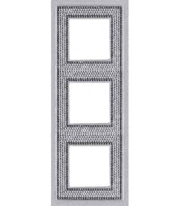 Рамка на 3 поста гор/верт FEDE Crystal De Luxe Art, bright chrome FD01293CB
