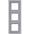 Рамка на 3 поста гор/верт FEDE Crystal De Luxe Art, bright chrome FD01293CB