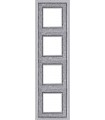 Рамка на 4 поста гор/верт FEDE Crystal De Luxe Art, bright chrome FD01294CB