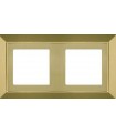 Рамка на 2 поста гор/верт FEDE Barcelona, bright gold FD01252OB