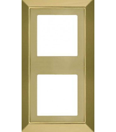 Рамка на 2 поста гор/верт FEDE Barcelona, bright gold FD01252OB
