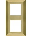 Рамка на 2 поста гор/верт FEDE Barcelona, bright gold FD01252OB