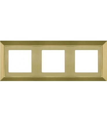 Рамка на 3 поста гор/верт FEDE Barcelona, bright gold FD01253OB