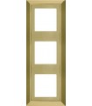 Рамка на 3 поста гор/верт FEDE Barcelona, bright gold FD01253OB