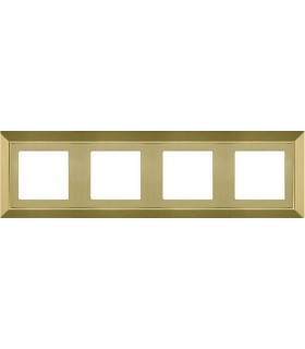 Рамка на 4 поста гор/верт FEDE Barcelona, bright gold FD01254OB