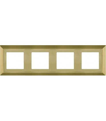Рамка на 4 поста гор/верт FEDE Barcelona, bright gold FD01254OB