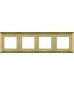 Рамка на 4 поста гор/верт FEDE Barcelona, bright gold FD01254OB