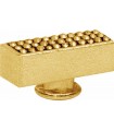 Поворотная ручка квадратного типа FEDE CRYSTAL DE LUXE, real gold FD02313OR