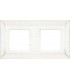 Рамка на 2 поста гор/верт FEDE Barcelona, white decape FD01252BD