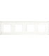 Рамка на 4 поста гор/верт FEDE Barcelona, white decape FD01254BD