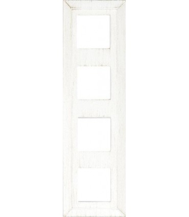 Рамка на 4 поста гор/верт FEDE Barcelona, white decape FD01254BD