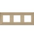 Рамка на 3 поста гор/верт FEDE Barcelona, nickel satin FD01253NS
