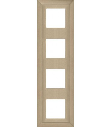 Рамка на 4 поста гор/верт FEDE Barcelona, nickel satin FD01254NS