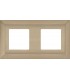 Рамка на 2 поста гор/верт FEDE Barcelona, nickel satin FD01252NS﻿﻿