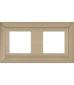 Рамка на 2 поста гор/верт FEDE Barcelona, nickel satin FD01252NS﻿﻿