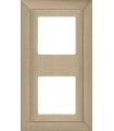 Рамка на 2 поста гор/верт FEDE Barcelona, nickel satin FD01252NS﻿﻿