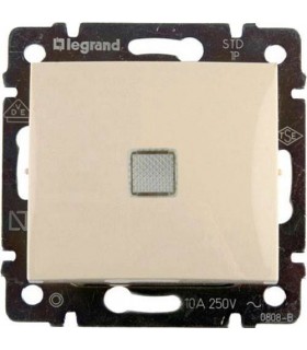 Переключатель одноклавишный 2 напр. 10A с подсветкой Legrand Valena, слоновая кость {PRODUCT_REFERENCE}