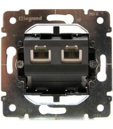 Механизм телефонной розетки 2хRJ11 PRO21, 2 коннектора, Legrand Galea Life {PRODUCT_REFERENCE}