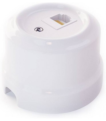 Розетка RJ-45 Cat. 5E Lindas, белый 32010