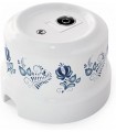 Розетка TV оконечная Lindas, орнамент 3 (гжель) 32519