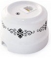 Розетка RJ-45 Cat. 5E Lindas, орнамент 4 (черный) 32020
