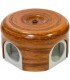Распределительная коробка d 78mm Lindas, орех 33026