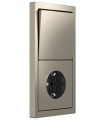 Выключатель одноклавишный с розеткой в сборе Merten D-Life, Никель (металл) {PRODUCT_REFERENCE}
