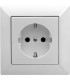 Розетка в сборе Jung ECO Profi Deco, белый EPD481WW/EP421WW