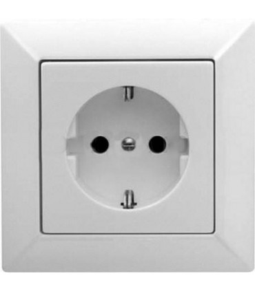 Розетка в сборе Jung ECO Profi Deco, белый EPD481WW/EP421WW