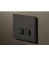 Выключатель двухкнопочный в сборе Lithoss Select, Textured black Ni3214