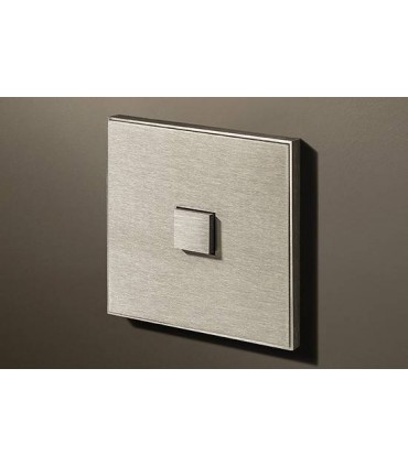 Выключатель однокнопочный в сборе Lithoss Select, Stainless steel Ni3101