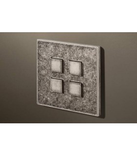 Выключатель четырехкнопочный в сборе Lithoss Select, Tin antique Ni3419