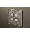 Выключатель четырехкнопочный в сборе Lithoss Select, Tin antique Ni3419
