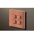 Выключатель четырехкнопочный в сборе Lithoss Select, Copper Ni3429
