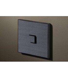 Выключатель однокнопочный в сборе Lithoss Select, Gunpowder black Ni3103