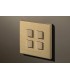 Выключатель четырехкнопочный в сборе Lithoss Select, Brass Ni3406