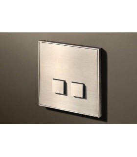Выключатель двухкнопочный в сборе Lithoss Select, Nickel NF3209