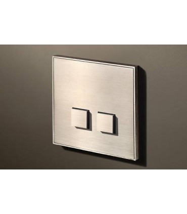 Выключатель двухкнопочный в сборе Lithoss Select, Nickel NF3209