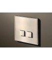 Выключатель двухкнопочный в сборе Lithoss Select, Nickel NF3209