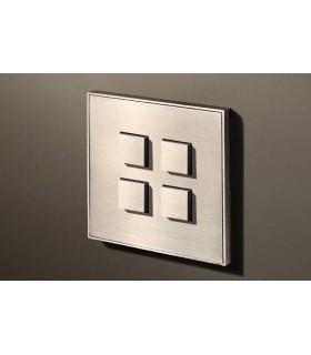 Выключатель четырехкнопочный в сборе Lithoss Select, Nickel NF3409