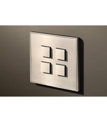 Выключатель четырехкнопочный в сборе Lithoss Select, Nickel NF3409