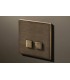 Выключатель двухкнопочный в сборе Lithoss Select, Bronze antique NF3217