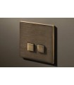 Выключатель двухкнопочный в сборе Lithoss Select, Bronze antique NF3217