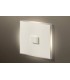 Выключатель однокнопочный с белой подсветкой в сборе Lithoss Illume, Matt white Il7102